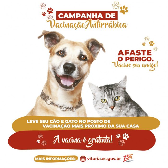Segunda etapa da imunização de animais será neste sábado (27)