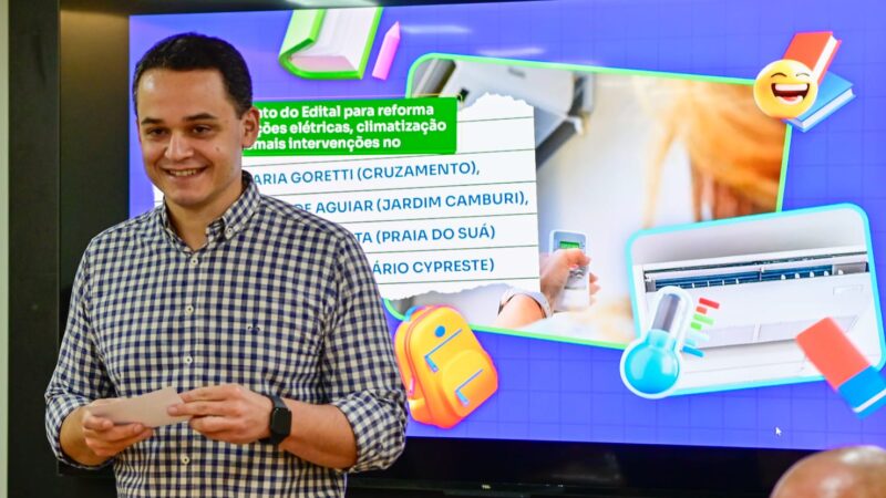 Pazolini lança edital para climatização e reforma de quatro CMEIs