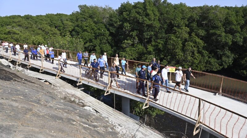 Pazolini visita obras do novo cartão postal da Grande São Pedro