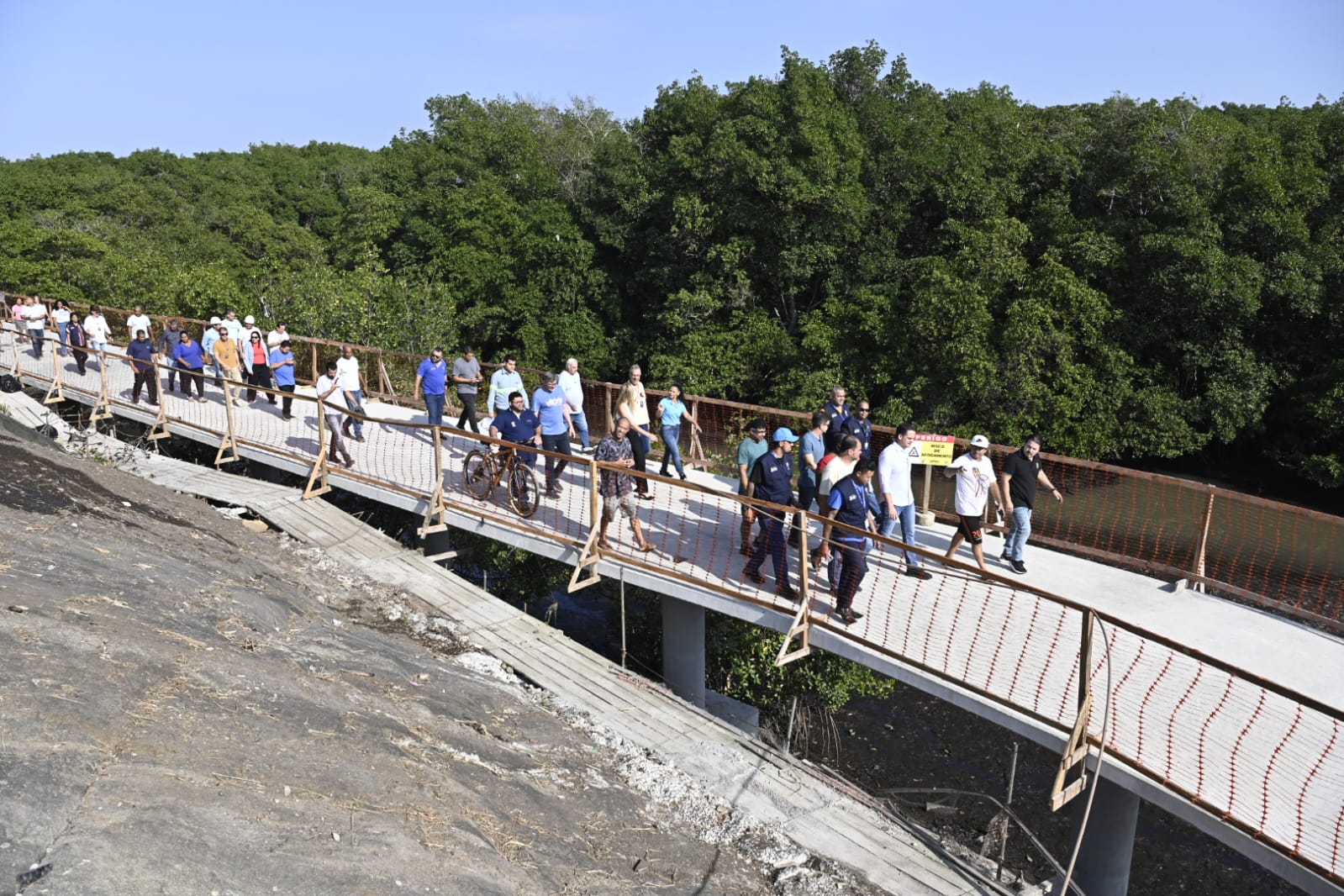 Pazolini visita obras do novo cartão postal da Grande São Pedro