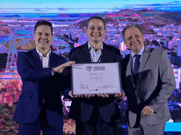 Vitória conquista prêmio de Cidade Excelente e lidera em mais quatro pilares no evento da Band