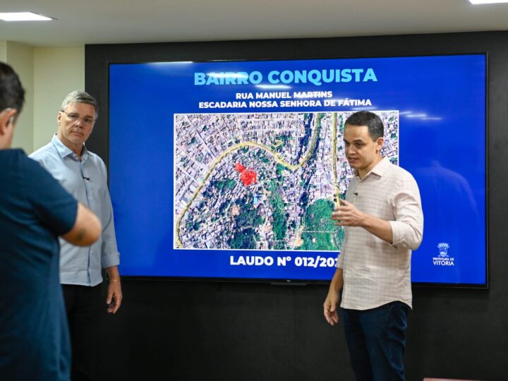 Gestão Pazolini autoriza novo edital para reforçar encostas em bairros da Grande São Pedro e entorno