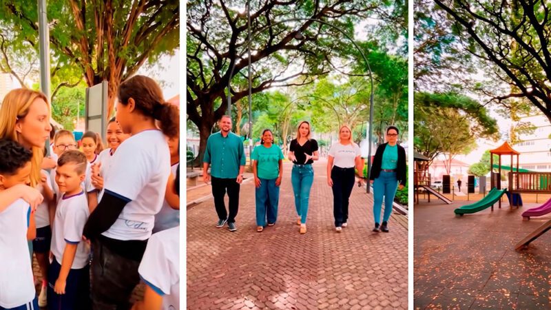 Cris Samorini acompanha implantação de novo espaço inclusivo no Parque Moscoso