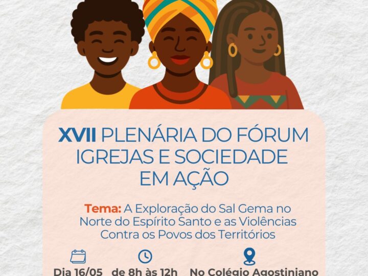 Colégio Agostiniano recebe plenária para debate sobre exploração do sal gema no Norte do Espírito Santo