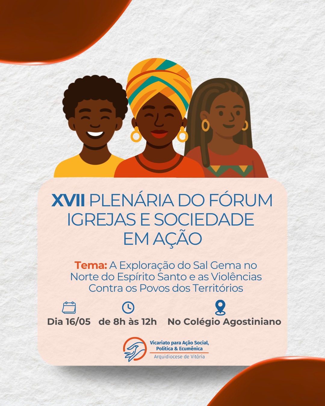 Colégio Agostiniano recebe plenária para debate sobre exploração do sal gema no Norte do Espírito Santo