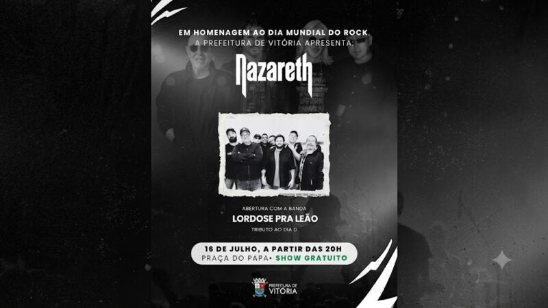 Lordose Pra Leão abre show do Nazareth em Vitória e revive a história do lendário Festival Dia D