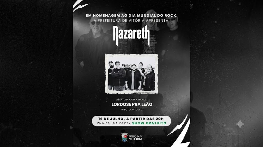 Lordose Pra Leão abre show do Nazareth em Vitória e revive a história do lendário Festival Dia D
