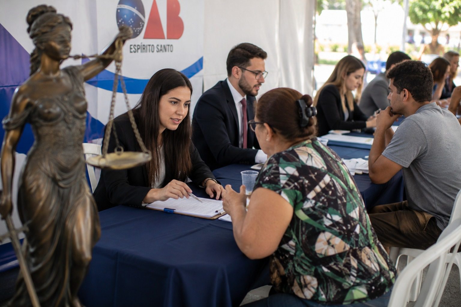 OAB-ES leva atendimento jurídico gratuito à Praça Getúlio Vargas no dia 12 de agosto