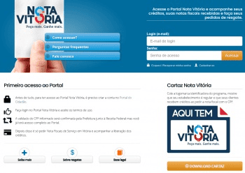 Nota Vitória: programa permite recuperar parte do imposto pago por serviços na capital