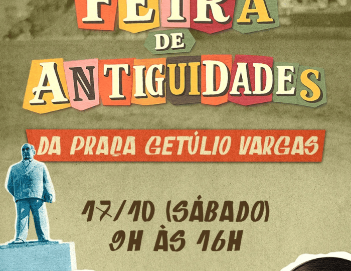Praça Getúlio Vargas recebe segunda edição da Feira de Antiguidades neste sábado (17)
