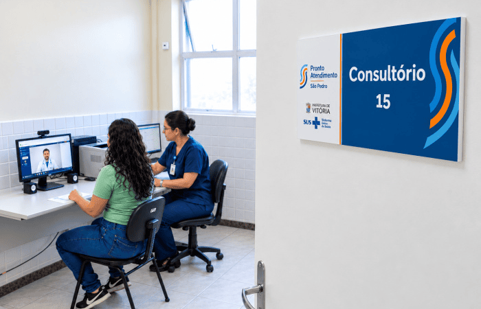 Telemedicina chega ao PA de São Pedro e amplia acesso a consultas em Vitória
