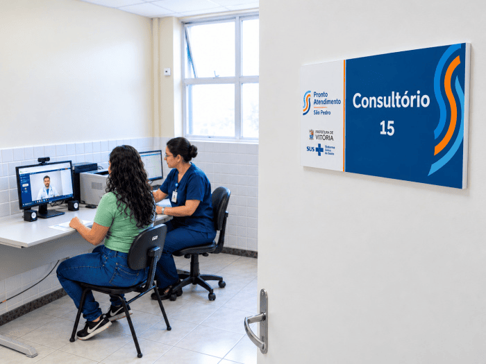 Telemedicina chega ao PA de São Pedro e amplia acesso a consultas em Vitória