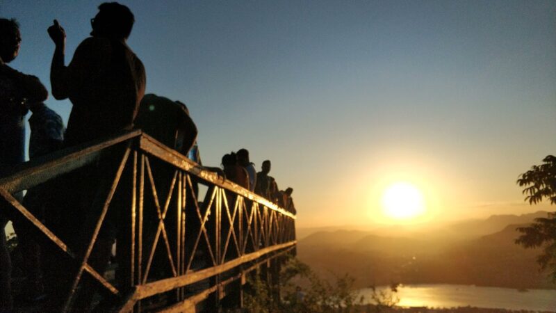 Pôr do sol no Parque da Fonte Grande é opção para curtir as férias