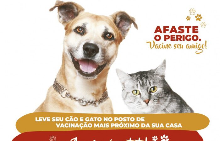 Segunda etapa da imunização de animais será neste sábado (27)