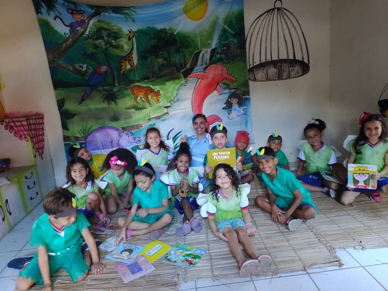 Encerramento do ano letivo de 2022 com o jardim sensorial no CMEI Ocarlina Nunes Andrade em São Cristóvão para as crianças
