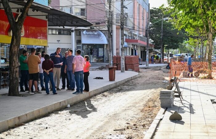 Obras de revitalização da Rua da Lama estão dentro do cronograma de execução