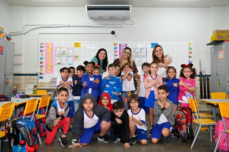 Escola em Jardim da Penha ganha nova rede elétrica e climatização