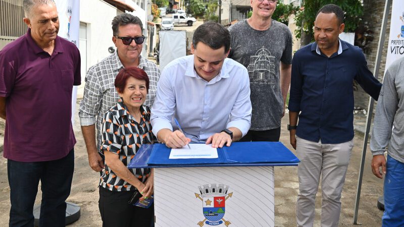 Iniciadas obras de drenagem e pavimentação no bairro Santa Tereza