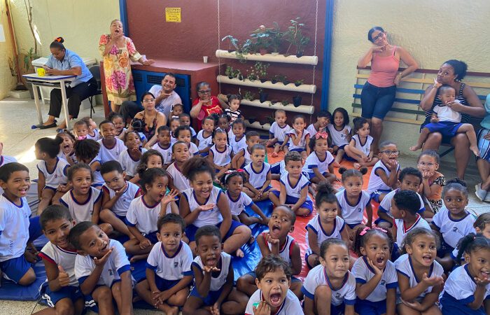 Crianças da educação infantil têm manhã de aprendizados sobre água e nascentes