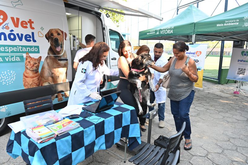 Sábado tem evento de adoção de animais no Manolo Cabral com presença do Vetmóvel