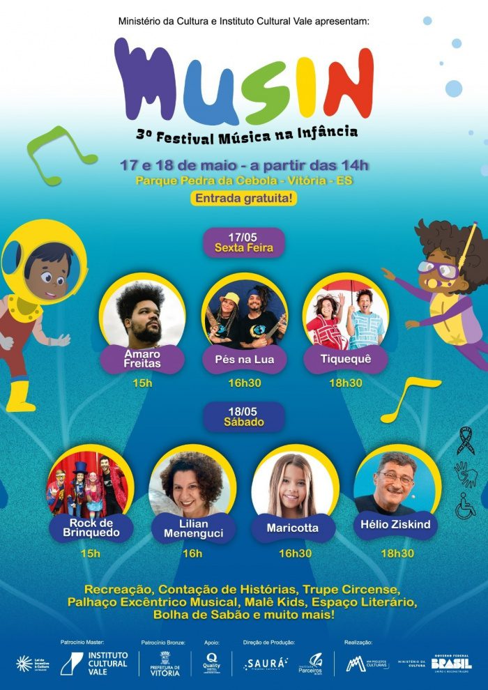Pedra da Cebola recebe Festival Música na Infância nos próximos dias 17 e 18