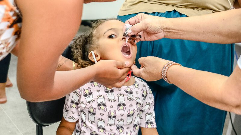 Sábado (8) é Dia D de vacinação contra Poliomielite em Vitória