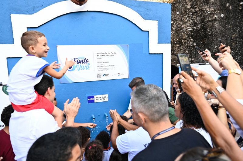 PMV reativa fonte do Forte São João no Dia Mundial do Meio Ambiente