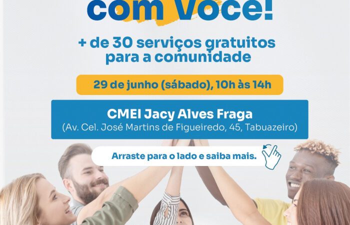 Entrega do novo Cmei Jacy Alves Fraga, dia 29, terá serviços do Vitória com Você