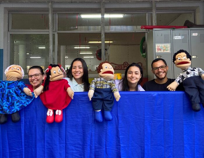 Saúde na Escola leva teatro sobre cultura da paz ao Cmei Zélia Viana de Aguiar