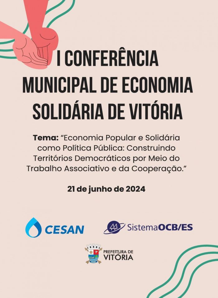 Conferência Municipal em Vitória vai tratar sobre a Economia Solidária