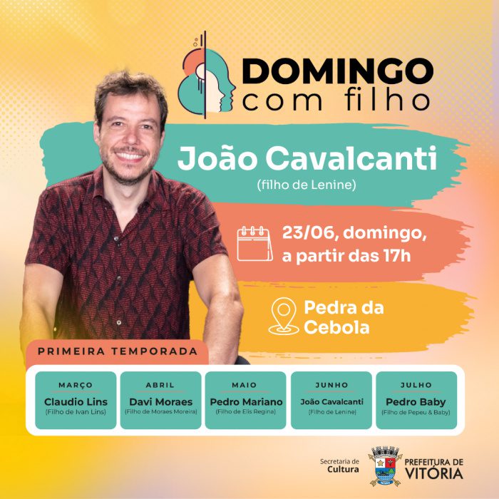 Domingo com Filho: João Cavalcanti chega a Vitória no próximo domingo (23)