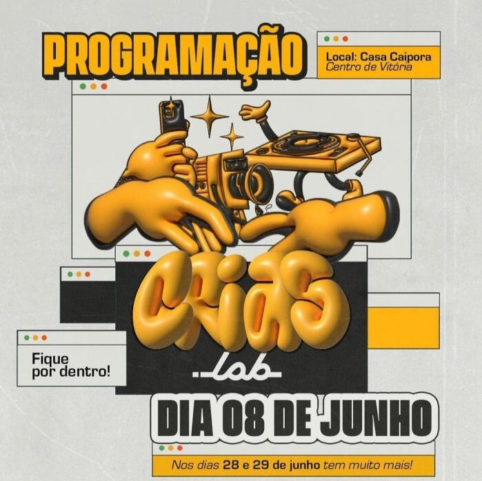 Lei Rubem Braga: Festival Crias.Lab acontece no próximo sábado (8)