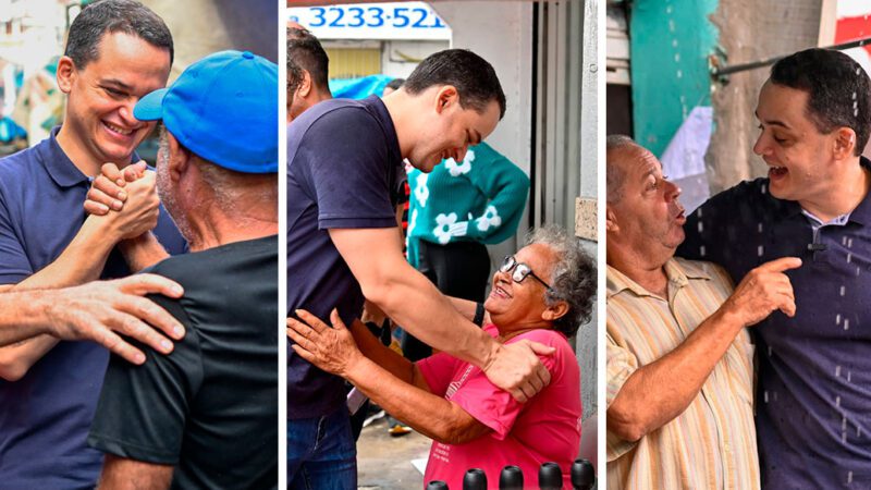 Pazolini Recebe Apoio Total da Comunidade na Feira do Centro de Vitória Sob a Chuva