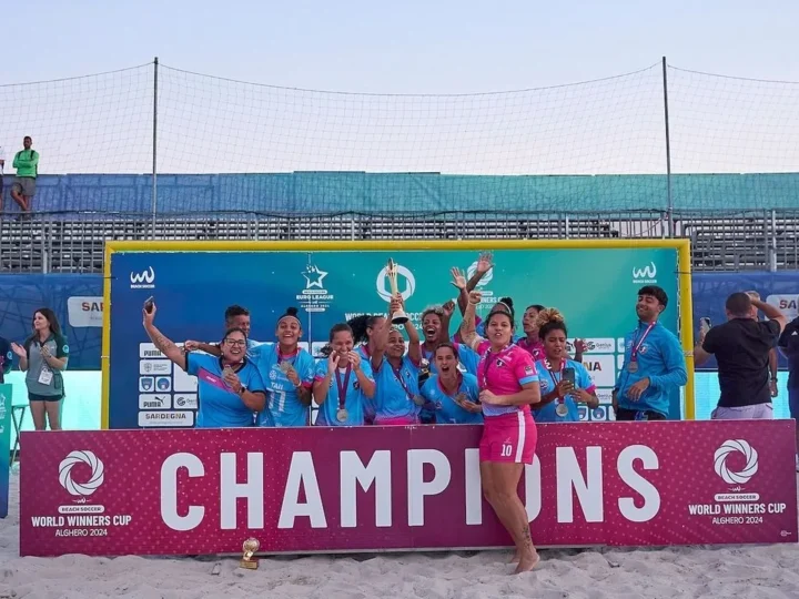 São Pedro faz história ao conquistar o Mundial de Clubes de Beach Soccer feminino