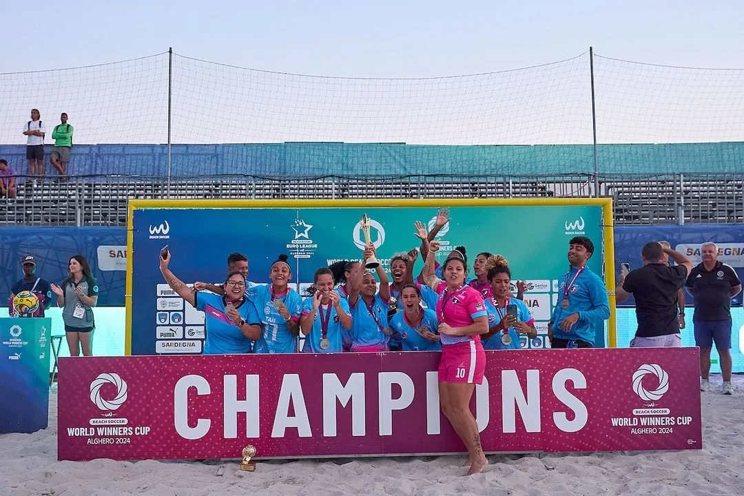 São Pedro faz história ao conquistar o Mundial de Clubes de Beach Soccer feminino