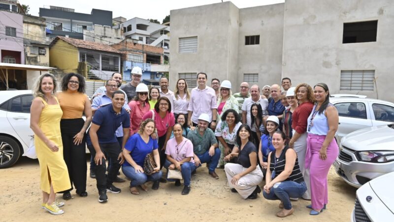 Pazolini visita obras do CRAS e Unidade de Saúde de Santo Antônio que estão com 50% das obras concluídas