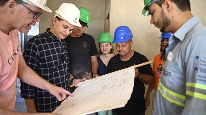 Pazolini visita as obras do novo CRAS do Território de Itararé!