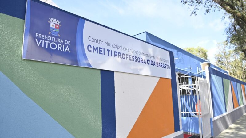 Pazolini entrega CMEI Cida Barreto, em Jardim da Penha, que vai atender 250 crianças em tempo integral